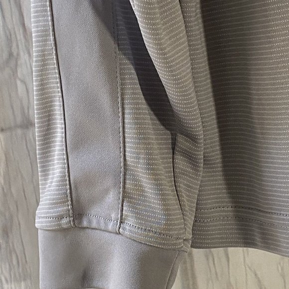 Pebble Beach Dry-Luxe Performance 1/4 Zip Gray Long Sleeve Mens Shirt Sz Large - Picture 6 of 10